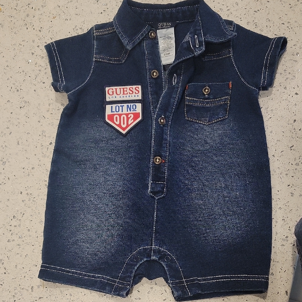 Guess Dark Blue Baby Romper